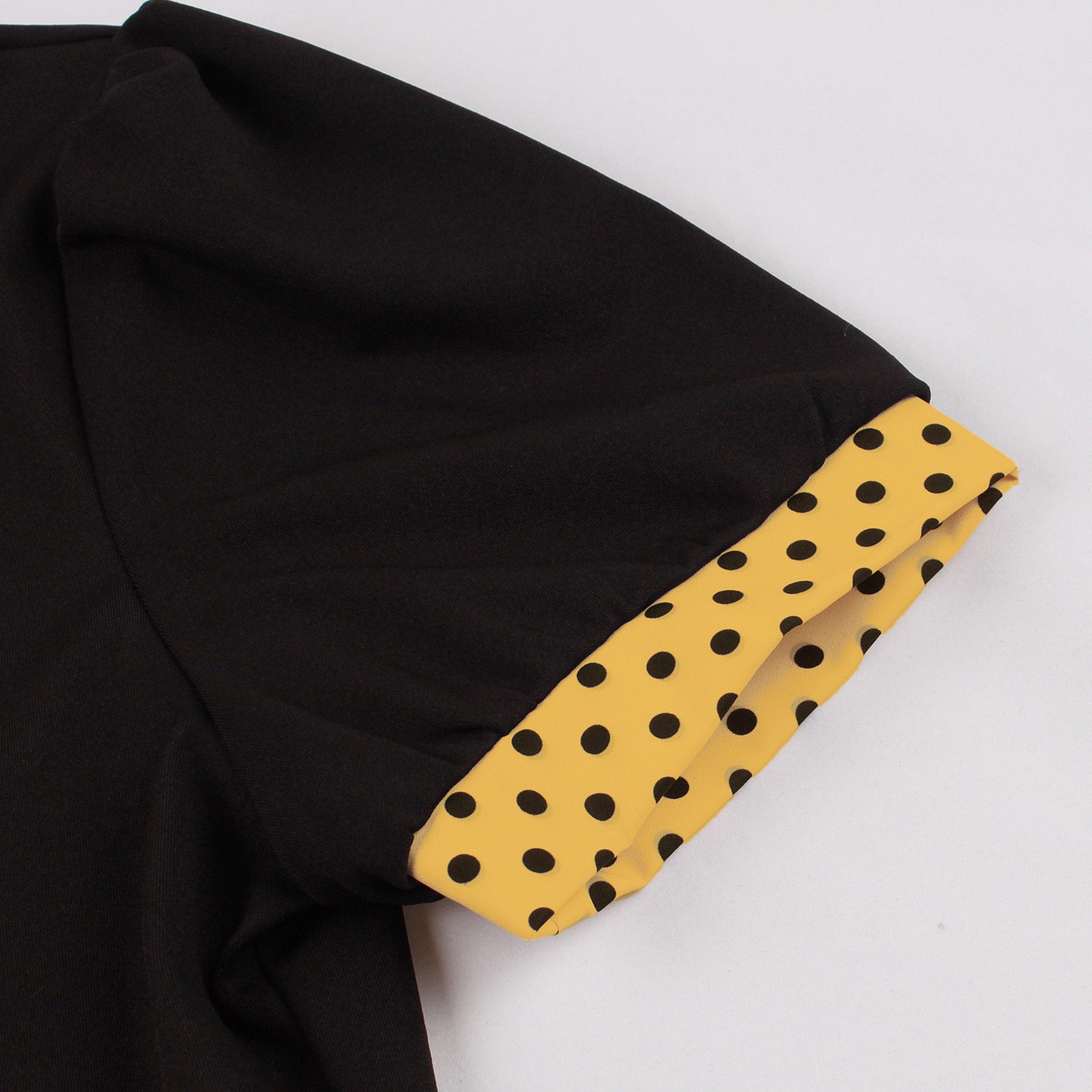 Women Vintage Cocktail Party Swing Costume 1950s Polka Dot Dress With Belt - Picture 18 of 41